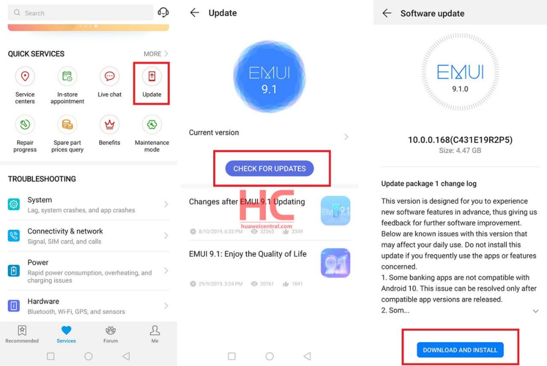 تحديث-EMUI-10-كيفية-تثبيت-تحديث-EMUI-10-خطوة-بخطوة-