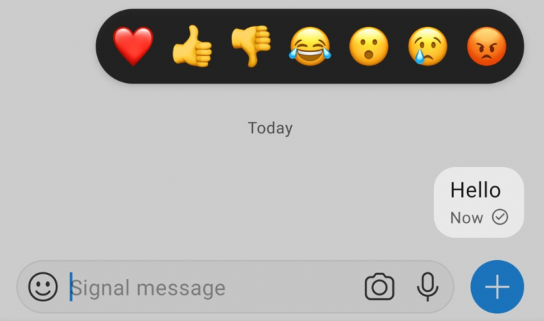 تحديث-تطبيق-التراسل-الأمني-Signal-بدعمه-لخاصية-ردود-الفعل-التعبيرية