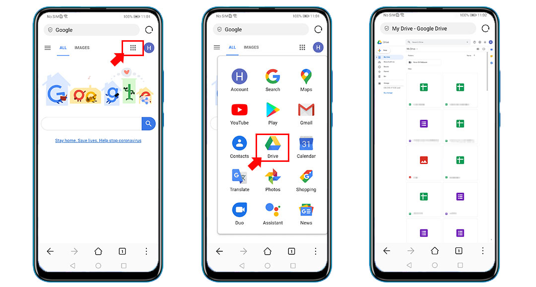 نصائح-كيفية-استخدام-Google-Drive-على-HONOR-9X-PRO