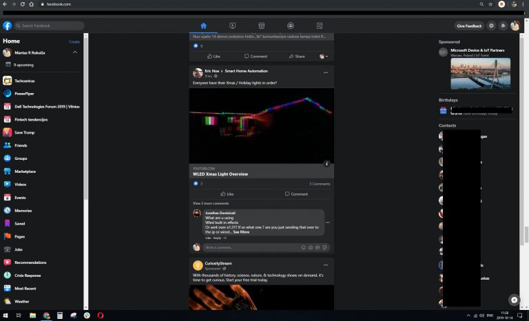 فيس-بوك-تختبر-تصميم-جديد-لموقعها-يدعم-الوضع-الليلي