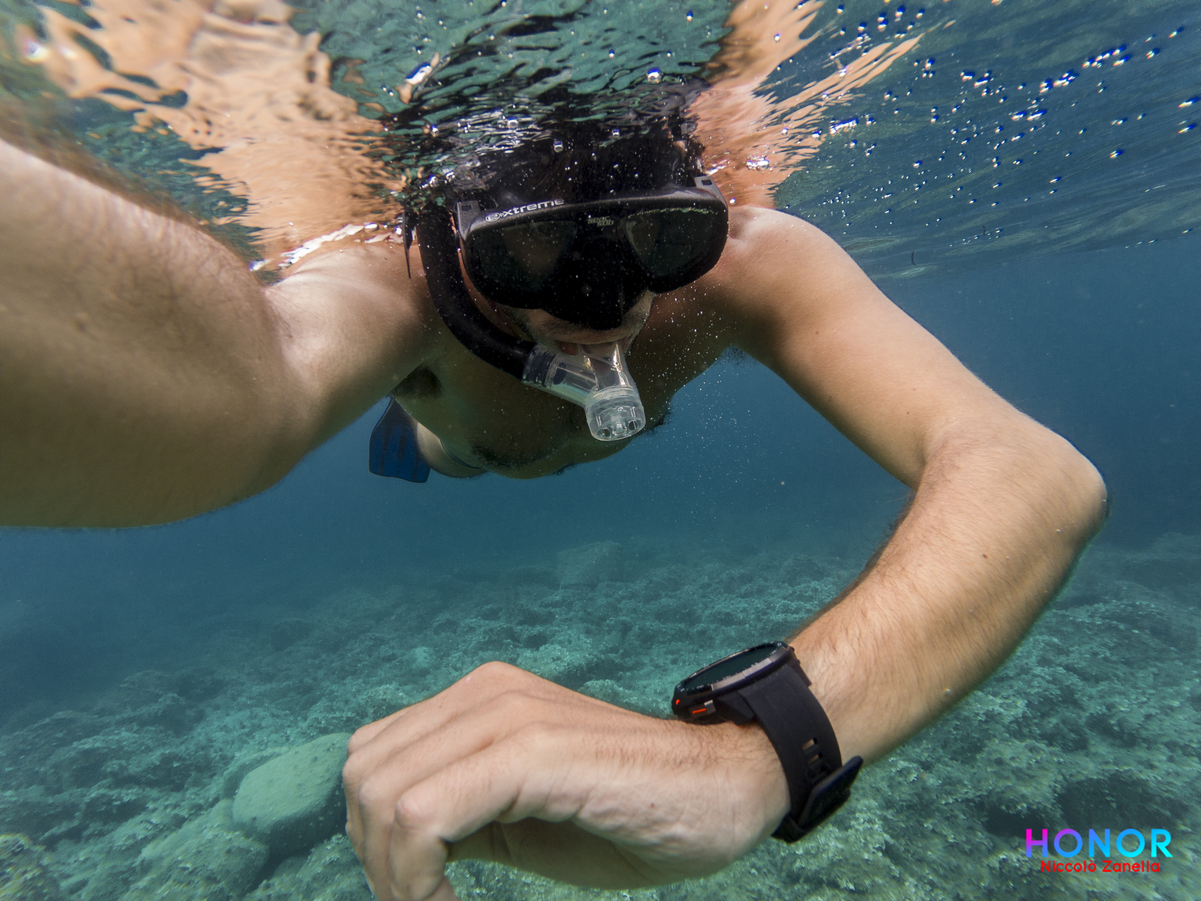Honor Watch GS PRO: Swimming in the sea 