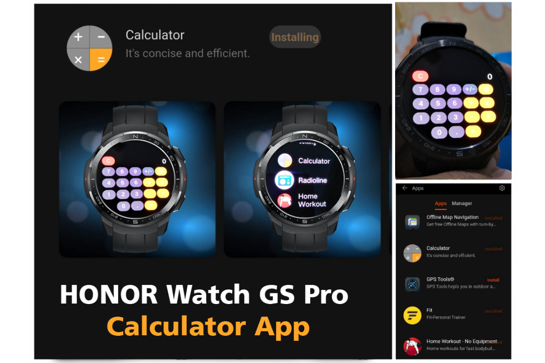How do I install the calculator in HONOR Watch GS Pro | HONOR CLUB (Global)