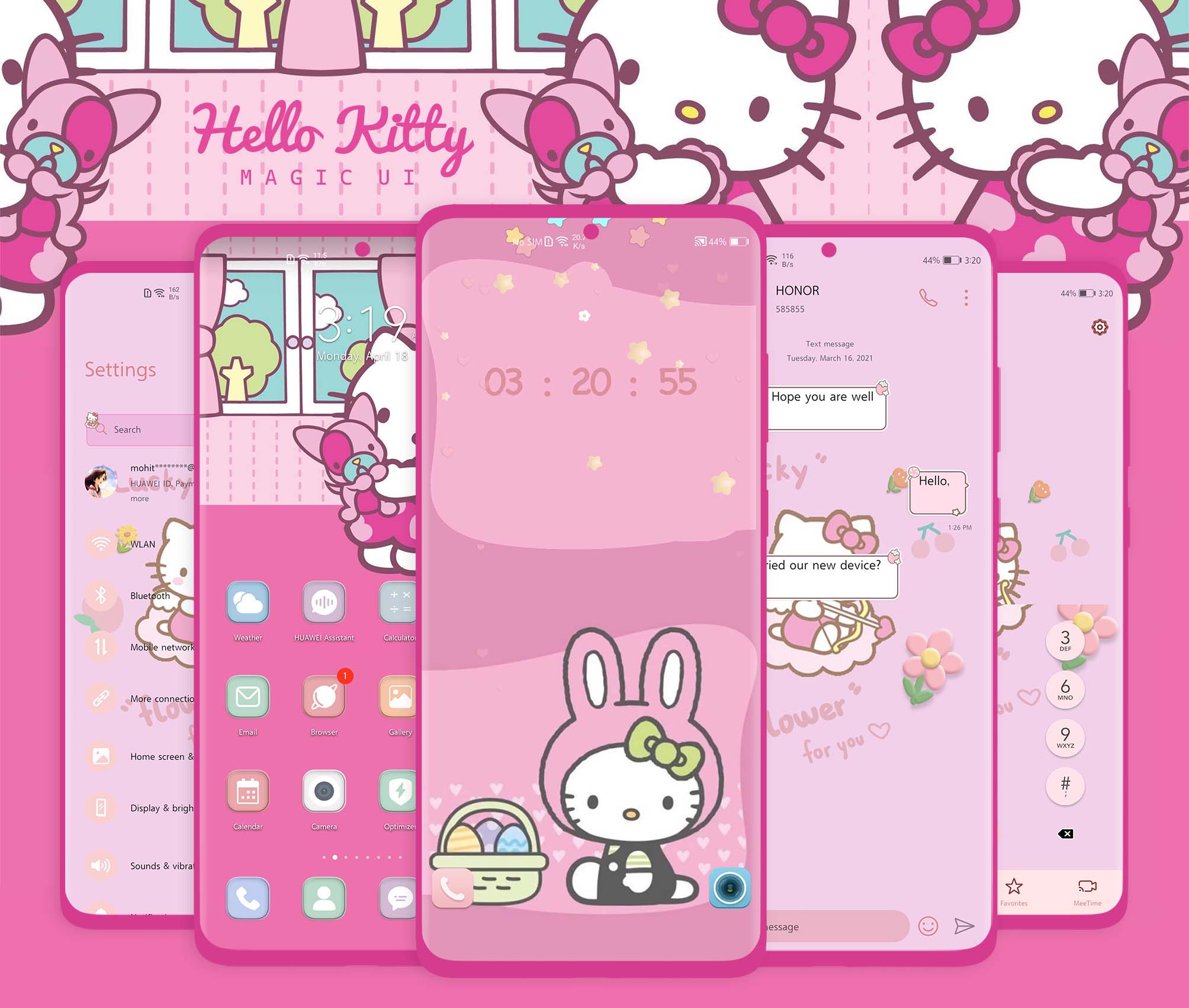 hello kitty themes for huawei