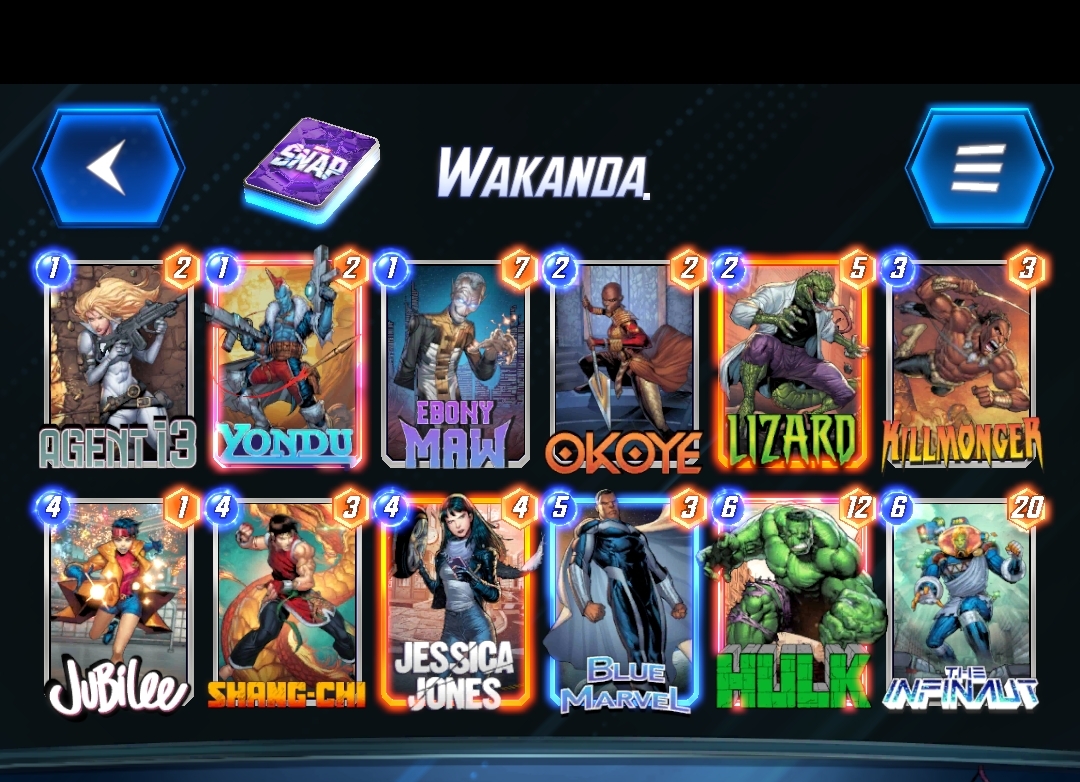 MARVEL SNAP : Decks and cards