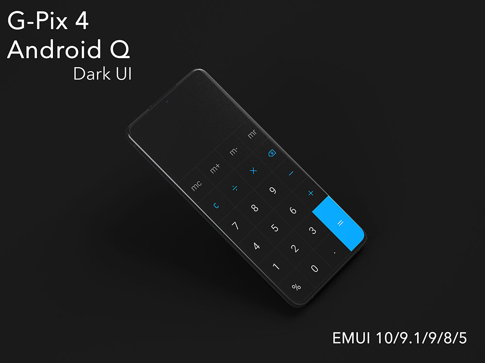 ثيم-G-Pix-4-Android-Q-Dark-UI-الرئع-لهواتف-هونر-وهواوي