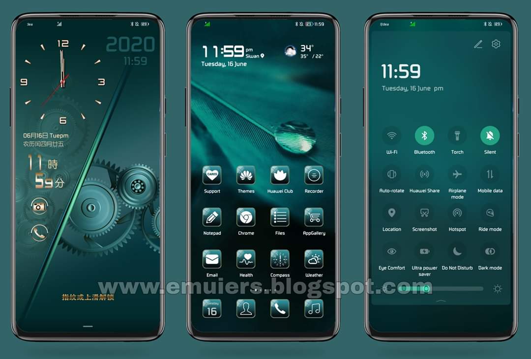 ثيمات-جديده-ثيم-Emerald-Gradient-لمستخدمي-EMUI-10-amp-Magic-UI-3-حمله