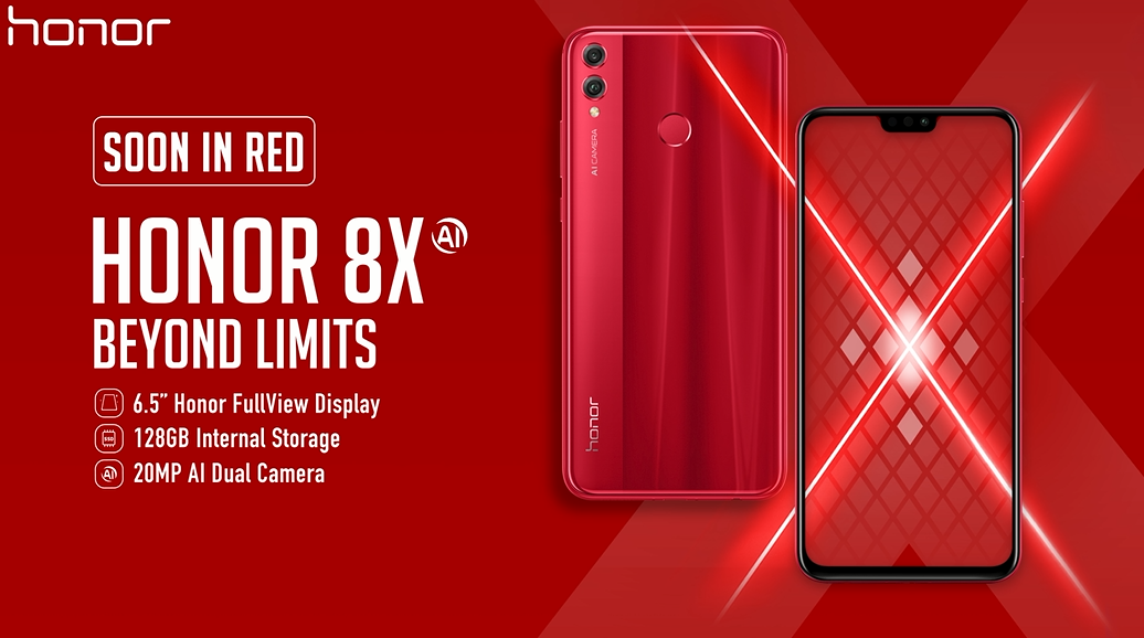 Honor-8X-Glaring-Red-is-Coming-Soon-to-UAE-on-1st-November