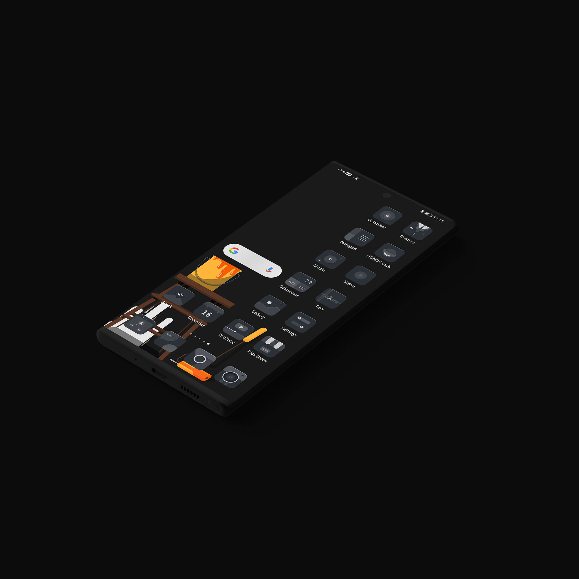 Black-Paint-Theme-For-EMUI-109-EMUI-58-amp-Magic-Ui---Download-Now