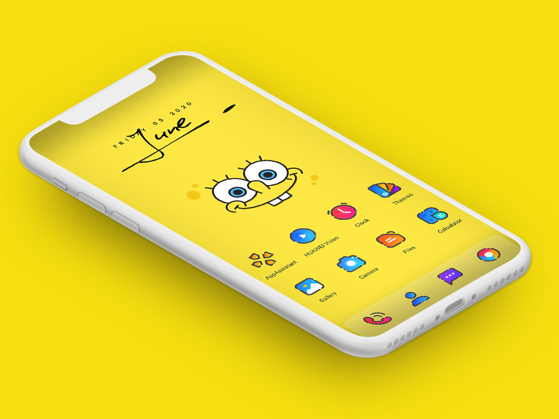 Original-Theme-SpongeBob-Theme-for-EMUI-910-Users