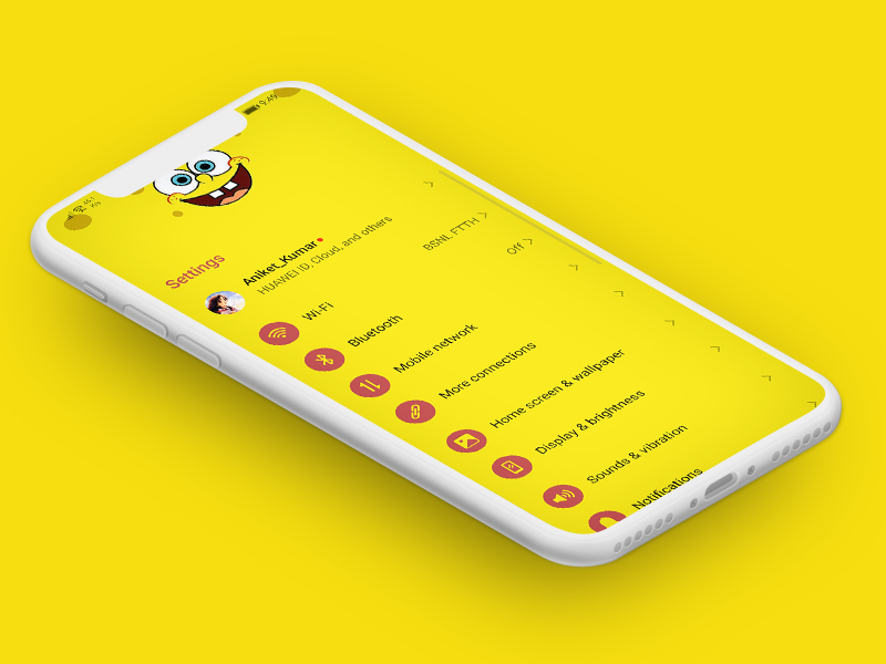 Original-Theme-SpongeBob-Theme-for-EMUI-910-Users