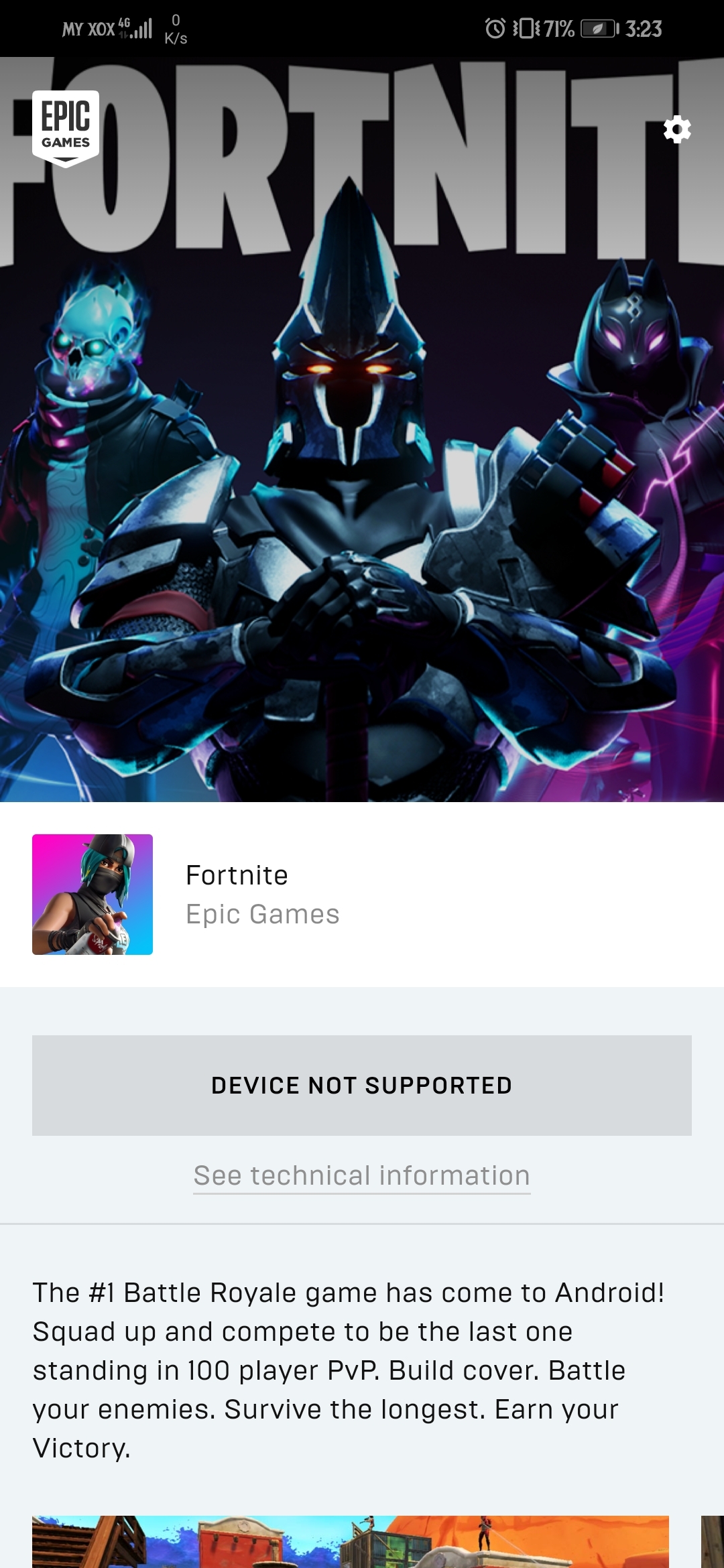 honor 8x fortnite