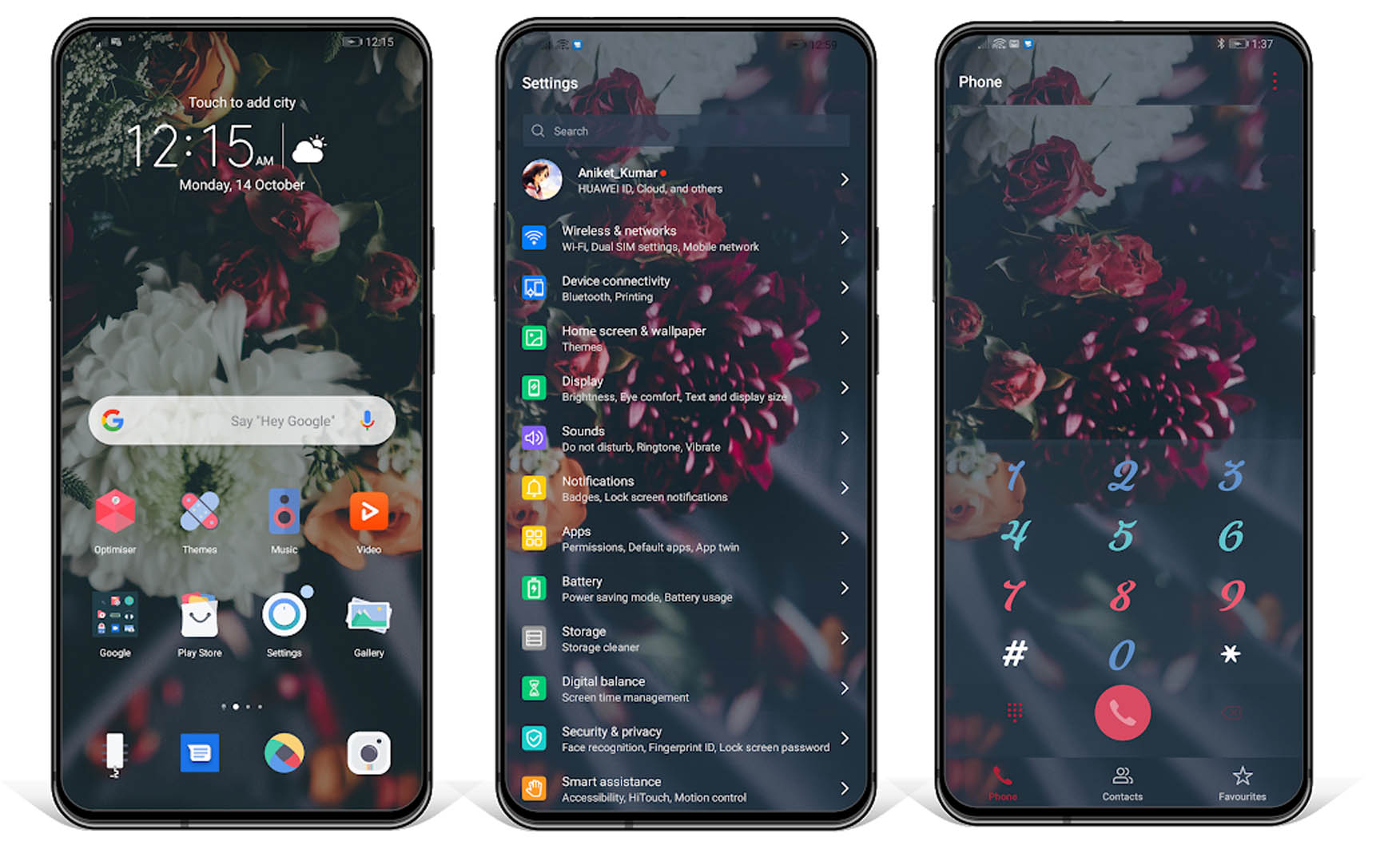 honor 9 themes