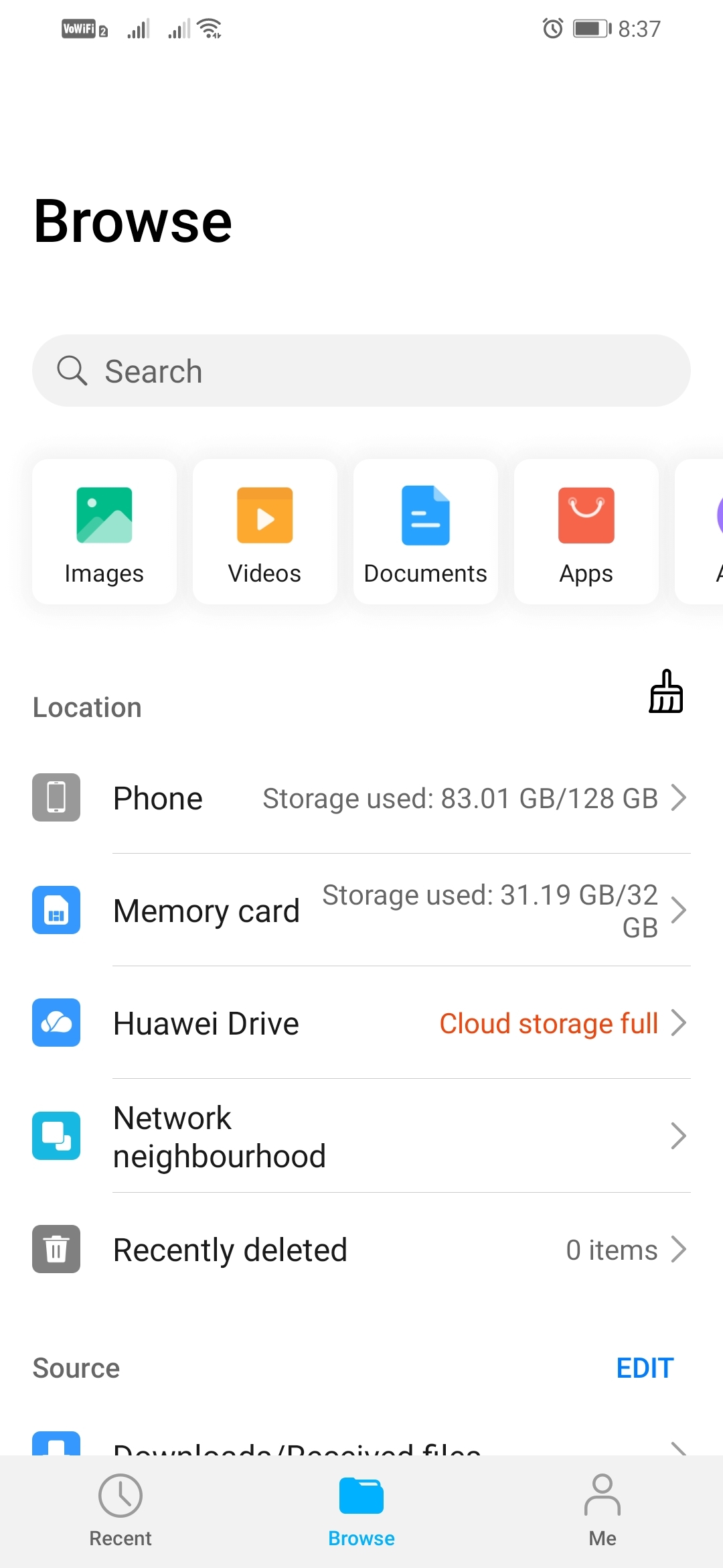 The new HUAWEI File Manager HONOR CLUB (MY)