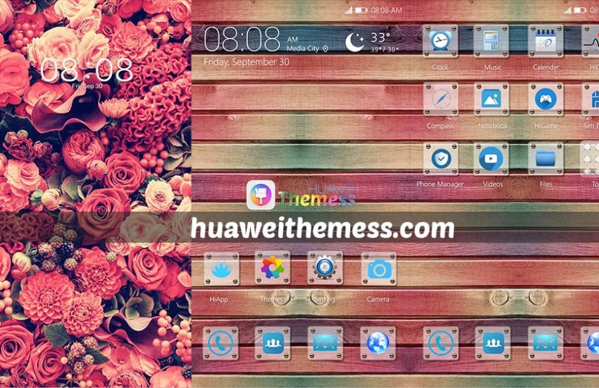 Pink-Flowers-Theme-for-EMUI-80-emui-80-themes