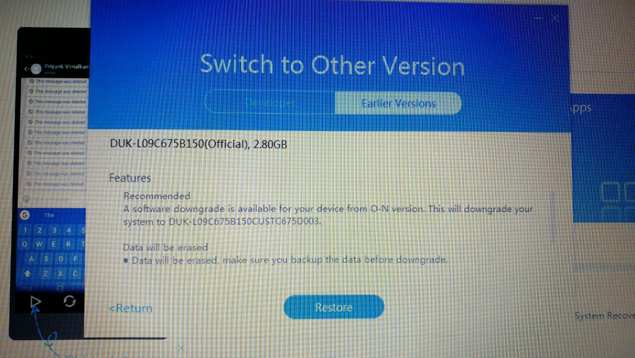 TUTORIAL-Rollback-Honor-8-Pro-from-EMUI-80-TO-EMUI-51