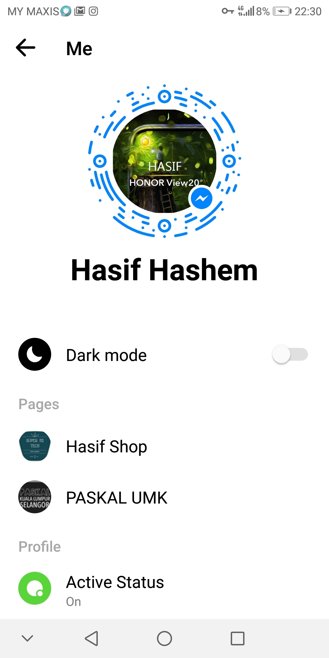 Step-to-enable-Facebook-messenger-Dark-Mode