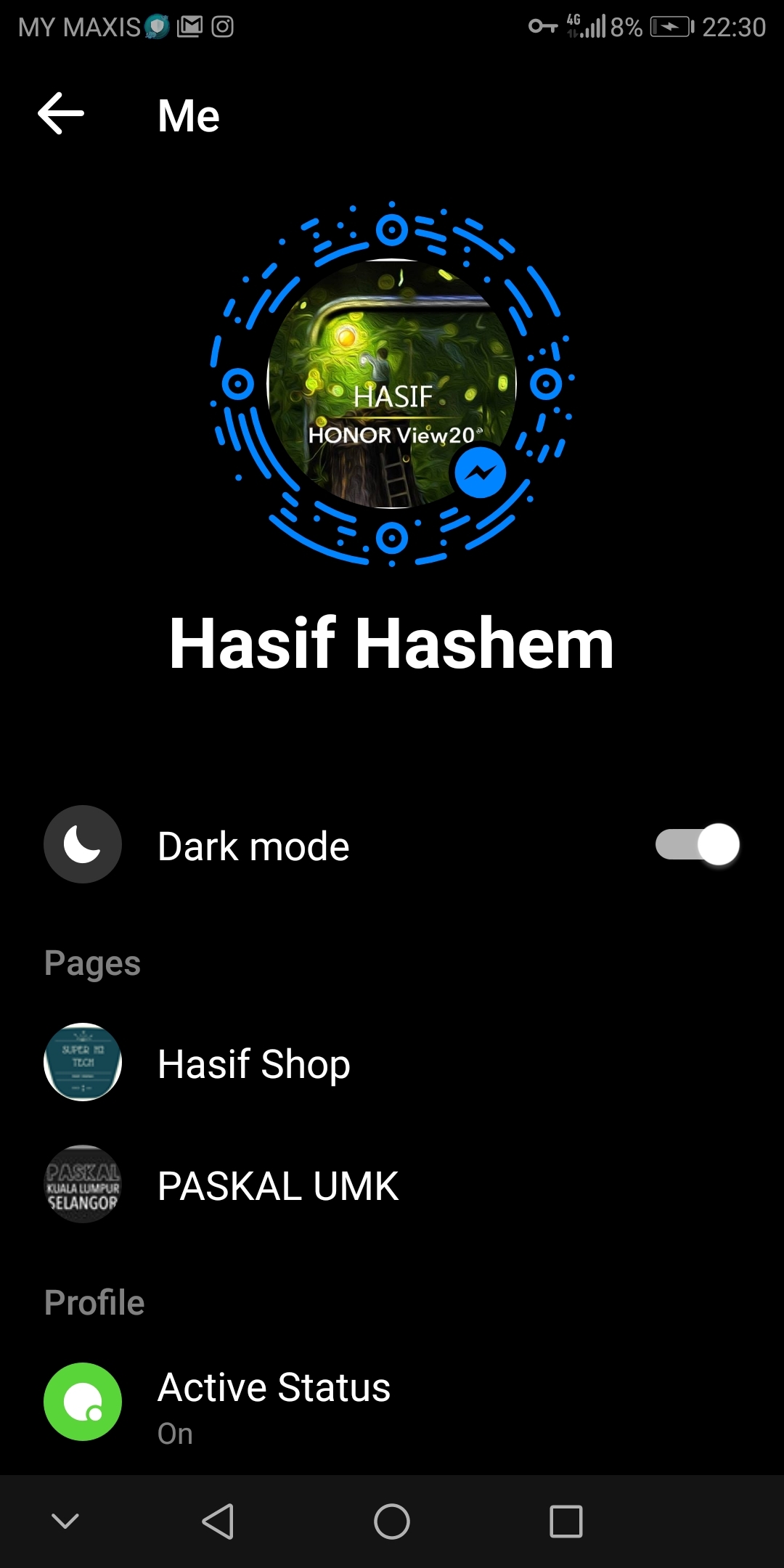 Step-to-enable-Facebook-messenger-Dark-Mode