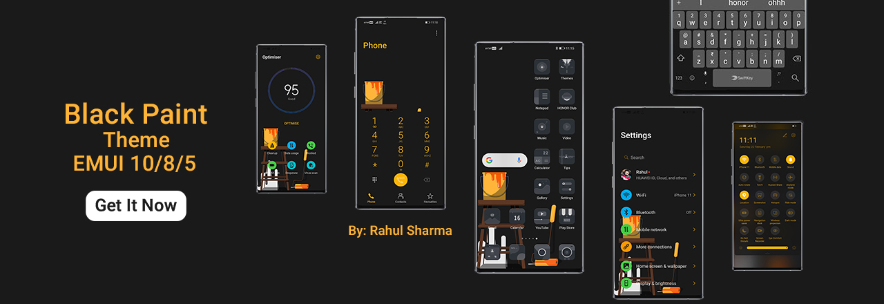 New-Theme-Black-Paint-Theme-for-EMUI-109-EMUI-58-amp-Magic-UI-Users