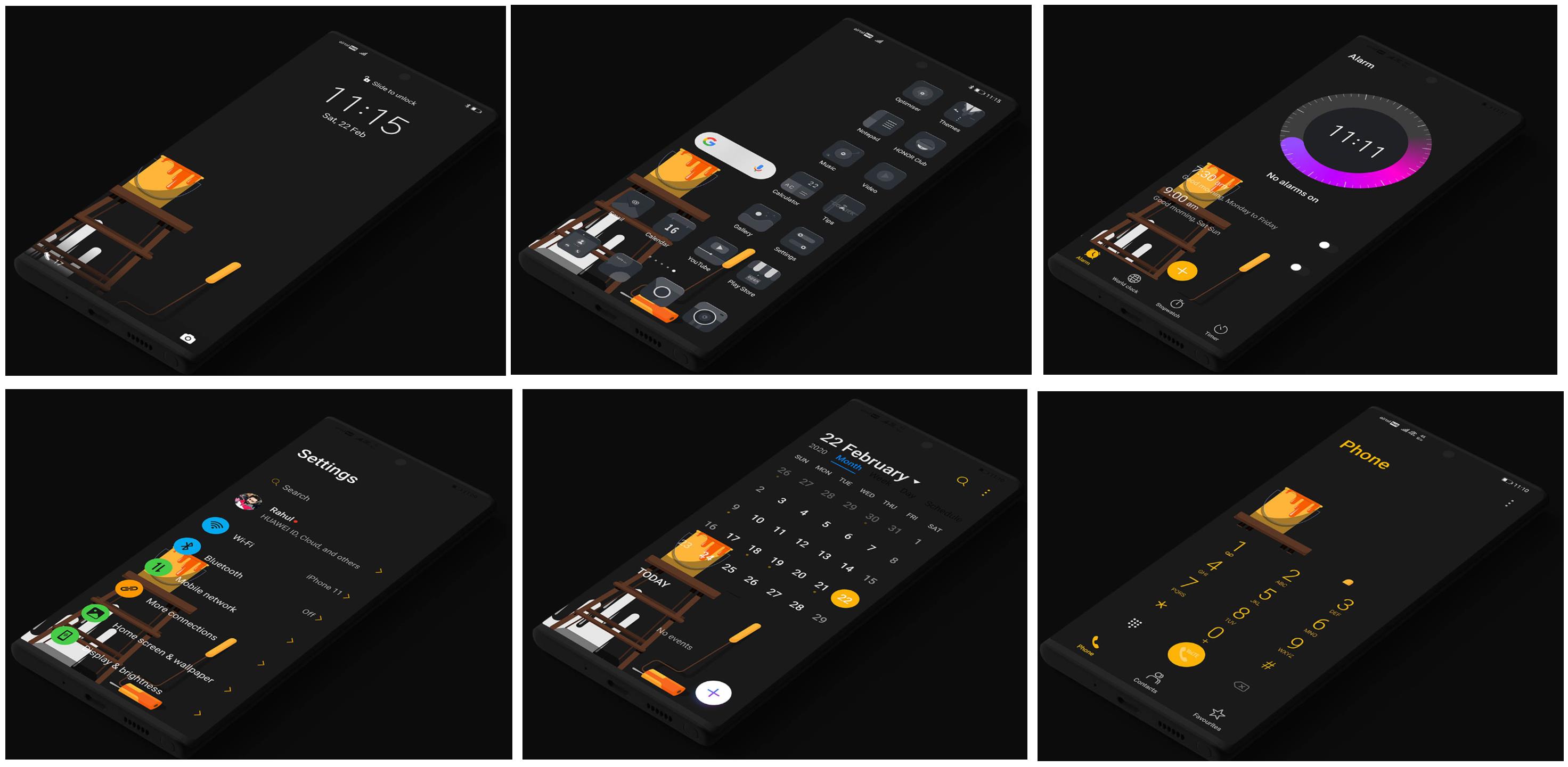 New-Theme-Black-Paint-Theme-for-EMUI-109-EMUI-58-amp-Magic-UI-Users