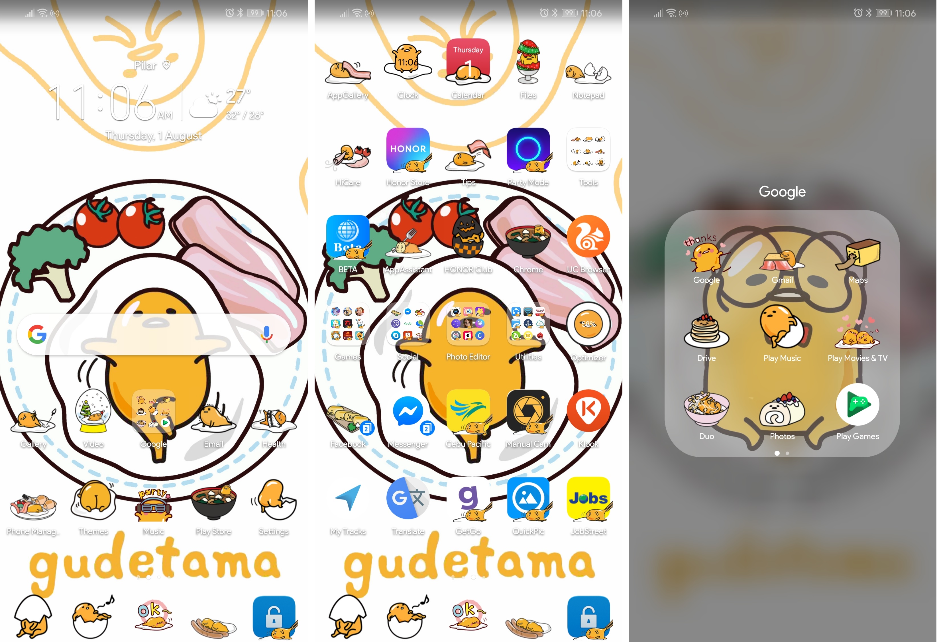 Theme Share Gudetama Theme For Emui 8 9 9 1
