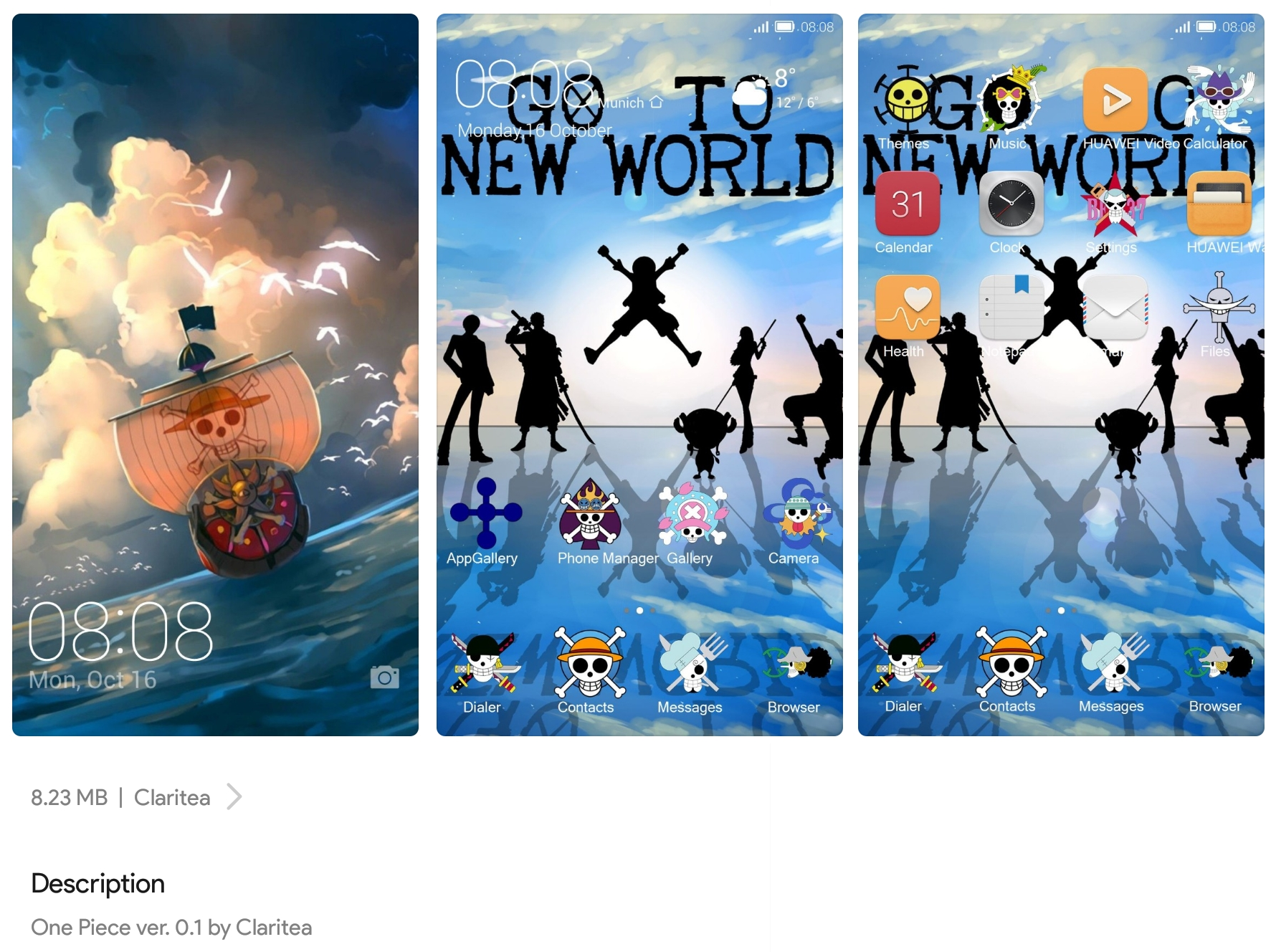 Theme Share One Piece For Emui 8