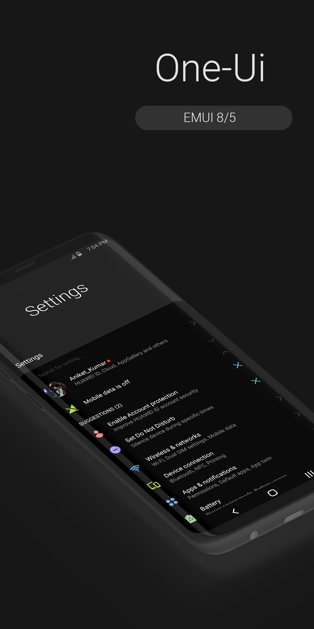 Tema-Samsung-S10-One-Ui-Dark-Teması-EMUI-5-EMUI-8-EMUI-9