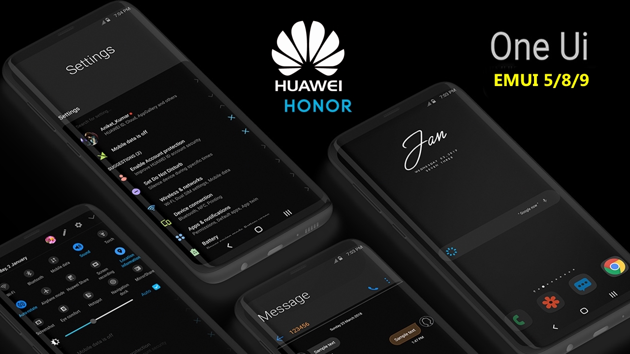 Tema-Samsung-S10-One-Ui-Dark-Teması-EMUI-5-EMUI-8-EMUI-9