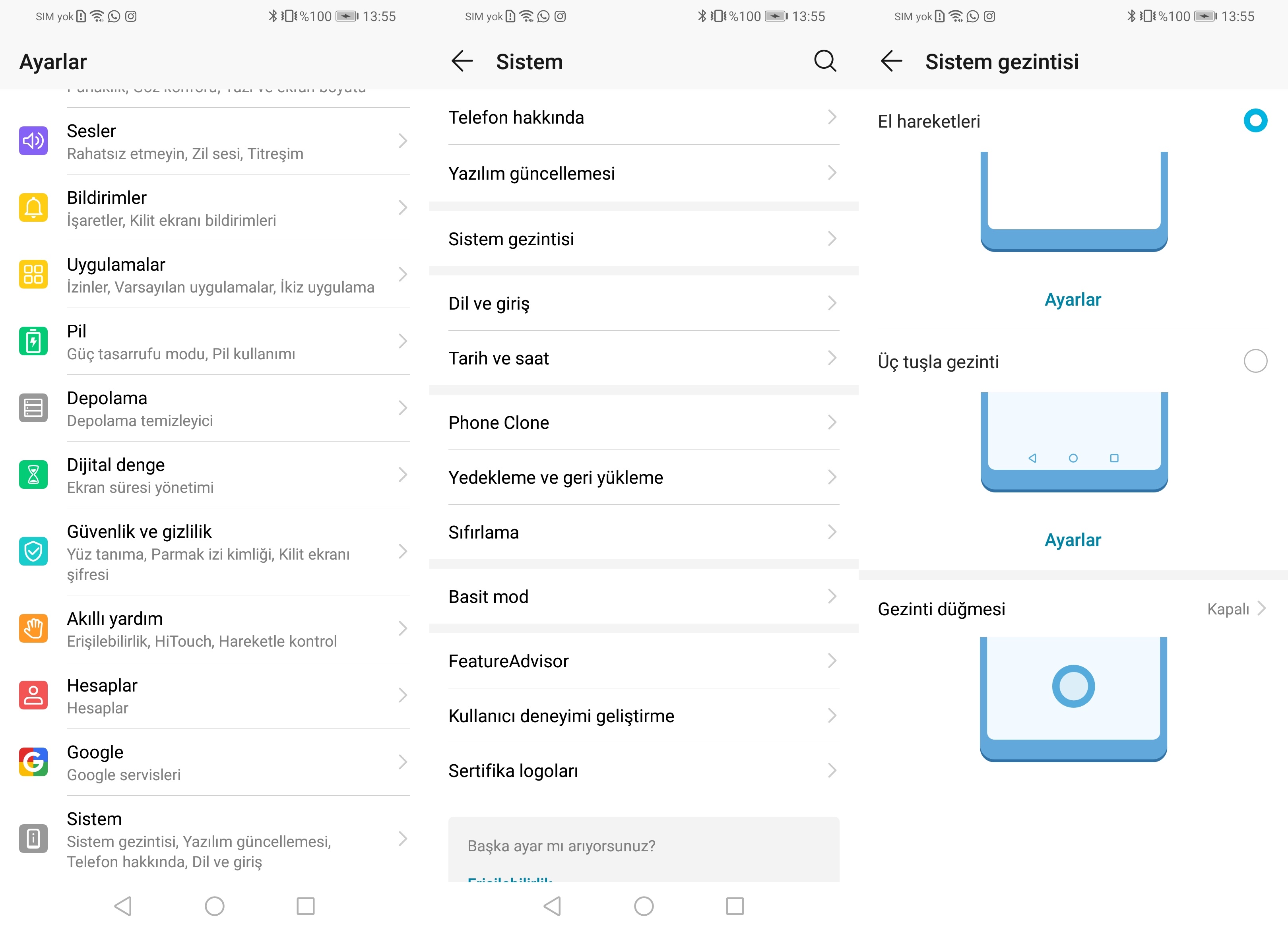 HUAWEI-HONOR-Telefonlarda-Sistem-Gezintisi-Özelliği-Nasıl